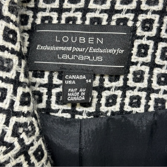 392 - LOUBEN LAURA PLUS 100% WOOL Vintage Size 14W - Picture 9 of 16